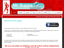 Tablet Screenshot of mrsupps.com.au